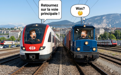 A language barrier nearly caused a train collision in Switzerland.